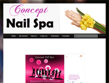 Tablet Screenshot of conceptnailspa.com